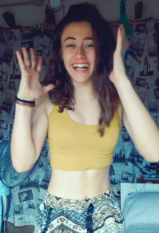 2. Beautiful Alba Castello in Sexy Crop Top while doing Belly Dance