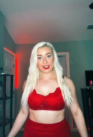 4. Hot Alexandria Knight in Red Bra