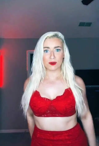 2. Titillating Alexandria Knight in Red Bra