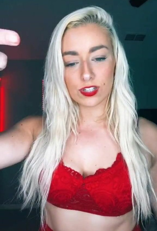 4. Titillating Alexandria Knight in Red Bra