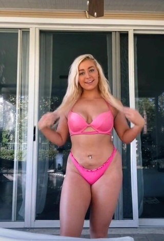 3. Cute Alexandria Knight in Pink Lingerie