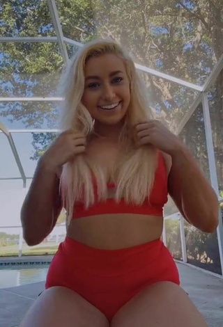 1. Beautiful Alexandria Knight in Sexy Red Bikini