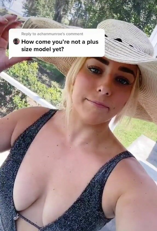 Cute Alexandria Knight Shows Cleavage in Bodysuit