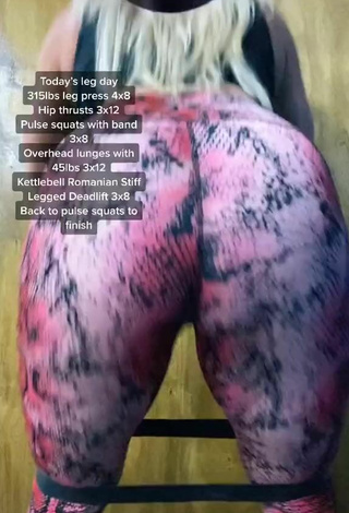 5. Sweet Alexandria Knight Shows Big Butt while doing Fitness Exercises