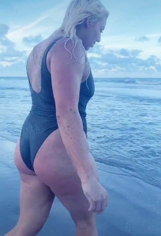 5. Sexy Alexandria Knight in Swimsuit at the Beach