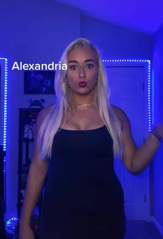 2. Sexy Alexandria Knight in Black Dress