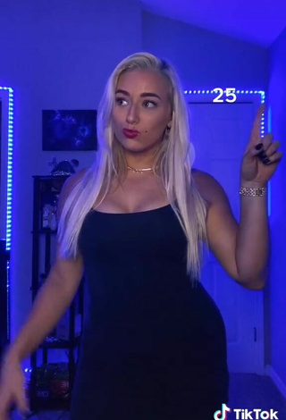 Sexy Alexandria Knight in Black Dress