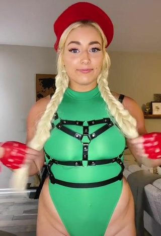 4. Sexy Alexandria Knight in Green Bodysuit