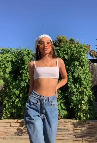 2. Luscious Aleina Topp in White Crop Top