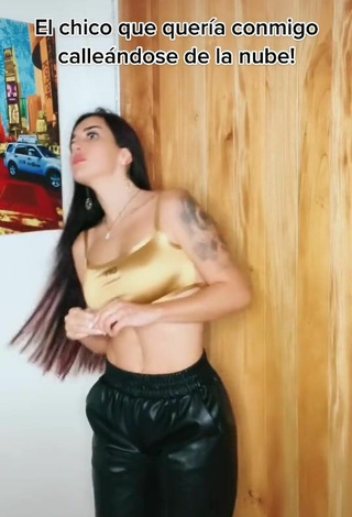 3. Titillating Adriana Valcárcel in Golden Crop Top