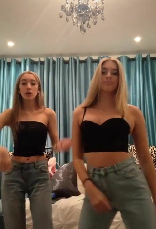 3. Hot Ally Jenna in Black Crop Top