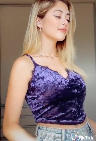 5. Sexy Ananda Morais in Purple Top