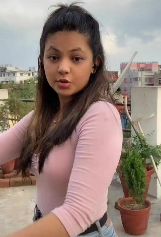 3. Luscious Aneesah Ukani in Pink Bodysuit