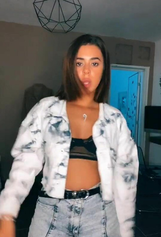 Luscious Angel Baranes in Black Crop Top and Bouncing Boobs