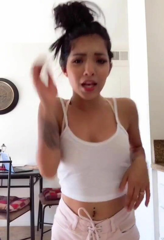 Sweetie Ashley Valdez in White Crop Top