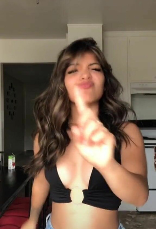 4. Luscious Ashley Valdez in Black Hot Top and Bouncing Boobs