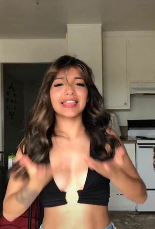 5. Luscious Ashley Valdez in Black Hot Top and Bouncing Boobs