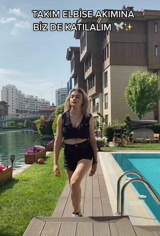 2. Sexy Asya Burcum in Crop Top at the Pool