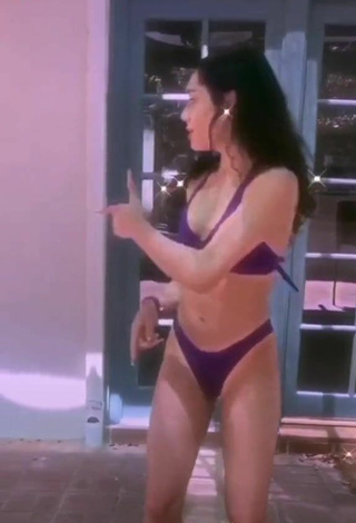 Gorgeous Avani Gregg in Alluring Violet Bikini