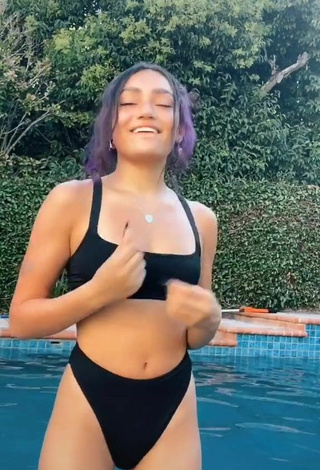 2. Fine Avani Gregg in Sweet Black Bikini at the Pool