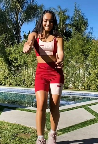 Cute Avani Gregg Shows Legs at the Pool