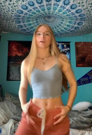 3. Luscious Bailey Hurley in Grey Crop Top