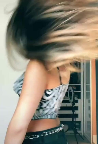 4. Sexy Bia Herrero in Zebra Top