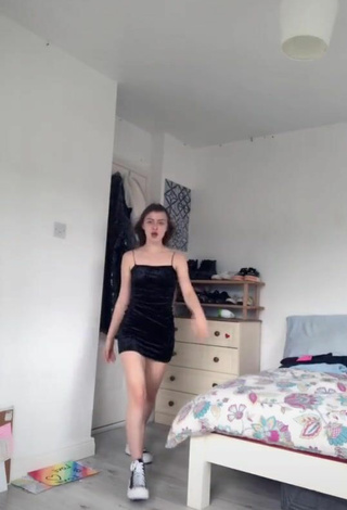 2. Luscious Bonnie Neiland in Black Dress