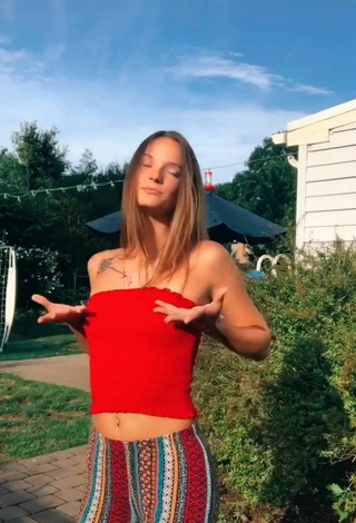 5. Sultry Bri Powell in Red Tube Top