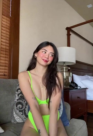 3. Sexy Camille Trinidad in Lime Green Bikini