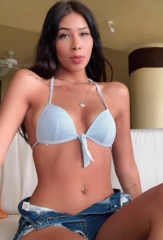 2. Hot Alexia García in White Bikini Top