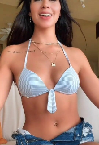 5. Sweetie Alexia García in Blue Bikini Top