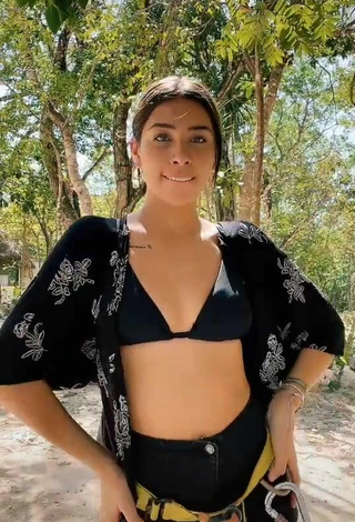 Breathtaking Alexia García in Black Bikini