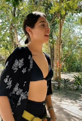 2. Breathtaking Alexia García in Black Bikini