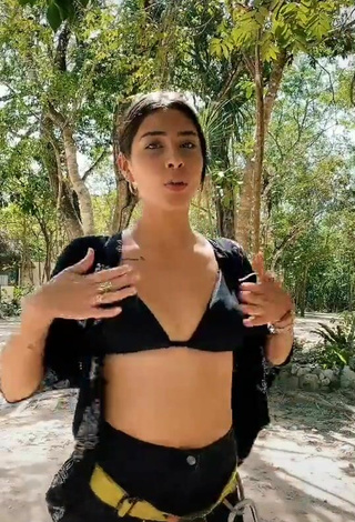 3. Breathtaking Alexia García in Black Bikini