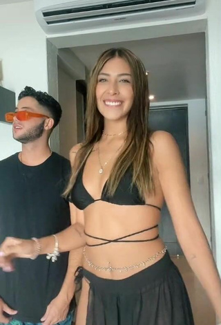 2. Hottest Alexia García in Black Bikini