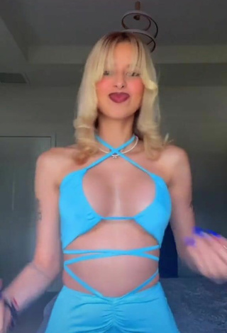 Sultry Ariana Renee in Blue Dress