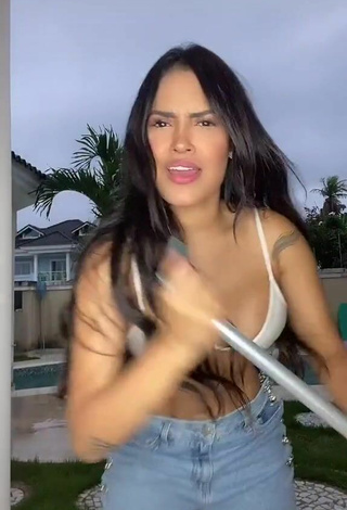 2. Titillating Flayslane Raiane Preira da Silva Shows Cleavage in Bikini Top and Bouncing Boobs