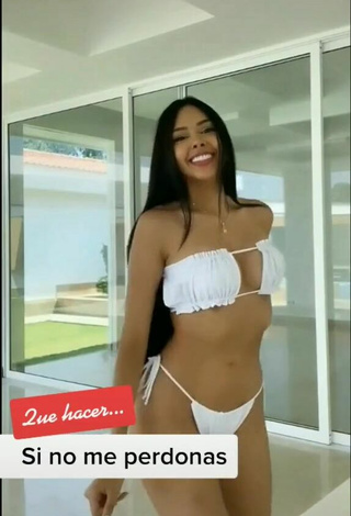 4. Franjomar in Appealing White Bikini