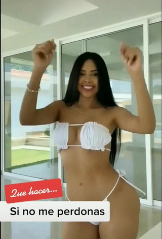 5. Franjomar in Appealing White Bikini