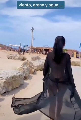 5. Sweetie Franjomar in Black Bikini at the Beach