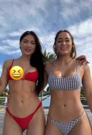 4. Titillating Georgina Mazzeo Shows Cleavage in Bikini