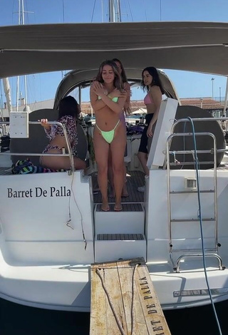 2. Sweet Isabelli Brunelli in Cute Bikini on a Boat