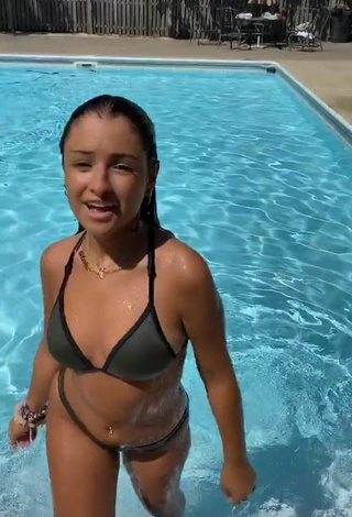 3. Hottest Gabriellannalisa in Grey Bikini at the Swimming Pool