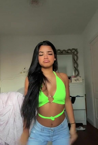 2. kerlytaaaaa in Inviting Lime Green Crop Top