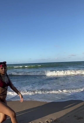 Sexy Laura Brito in Bikini at the Beach