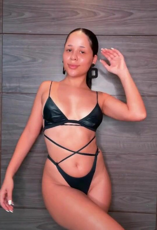 3. Erotic Laura Brito in Black Bikini