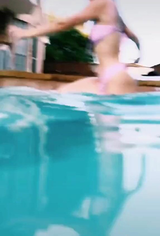 5. Sultry Lauren Gibson in Thong at the Swimming Pool