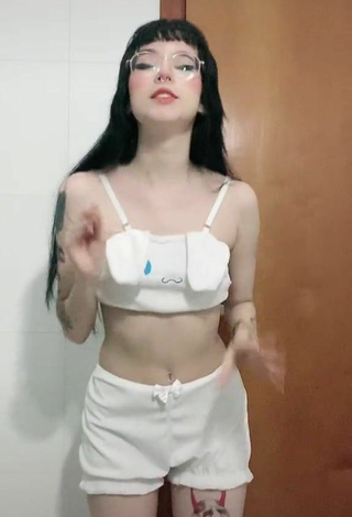 Sultry Luh Setra in White Crop Top