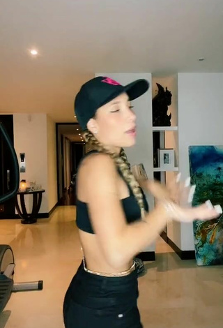 2. Luscious Luisa Fernanda Cataño Ríos in Black Crop Top